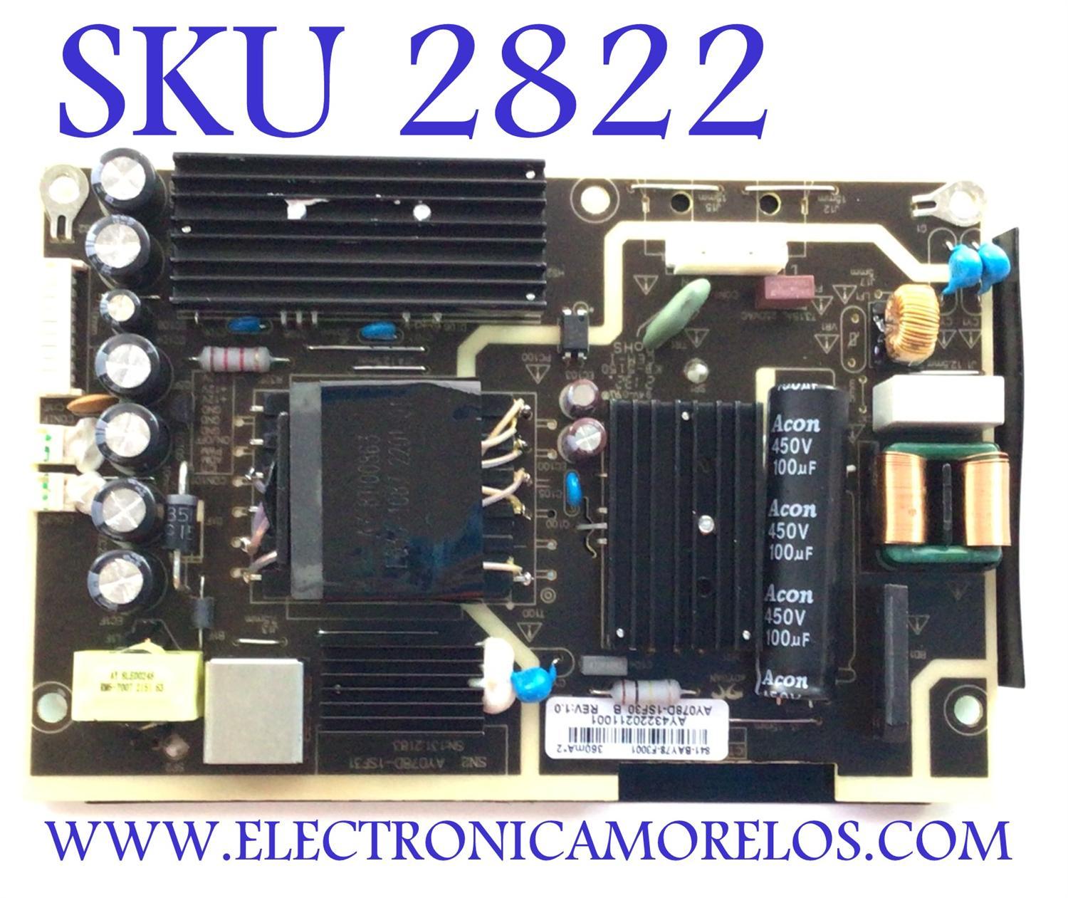 FUENTE DE PODER PARA MONITOR CURVO GIGABYTE / NUMERO DE PARTE AY078D-1SF30 / 841-BAY78-F3001 / AY078D-1SF30 B / AY078D-1SF31 / 131.2183 / PANEL SG3402H01-1 / MODELO G34WQC A